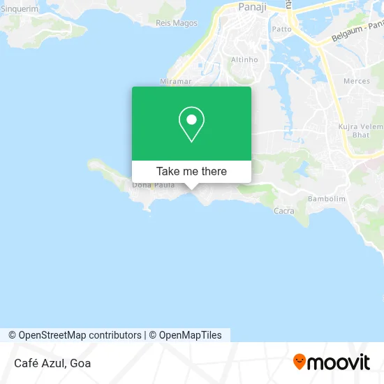 Café Azul map