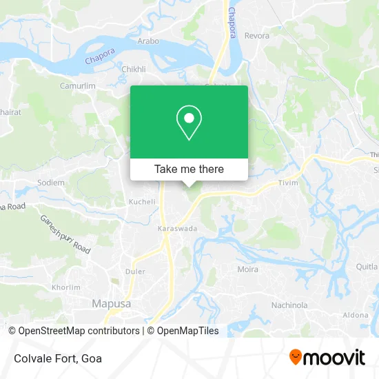 Colvale Fort map
