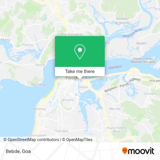 Bebde map