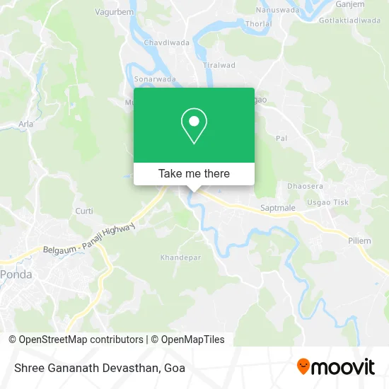 Shree Gananath Devasthan map
