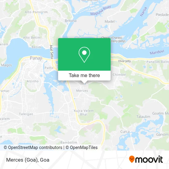 Merces (Goa) map