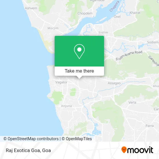 Raj Exotica Goa map