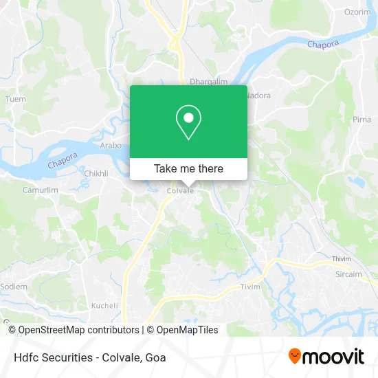 Hdfc Securities - Colvale map
