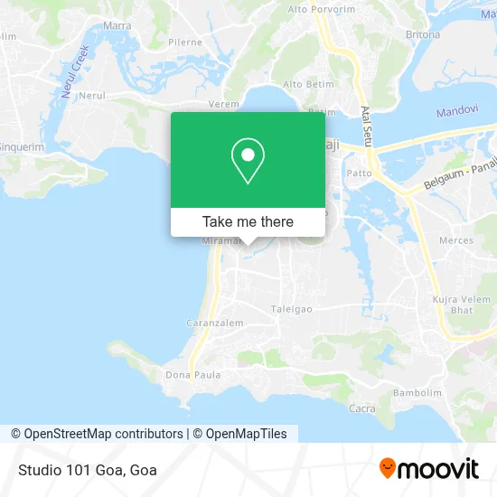 Studio 101 Goa map