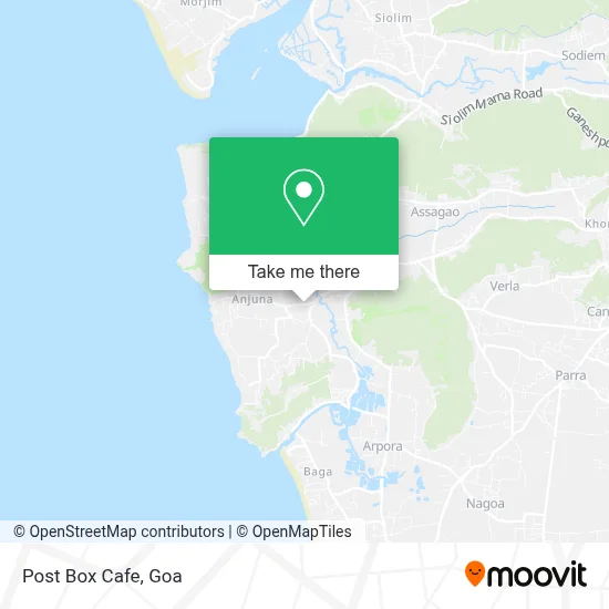 Post Box Cafe map