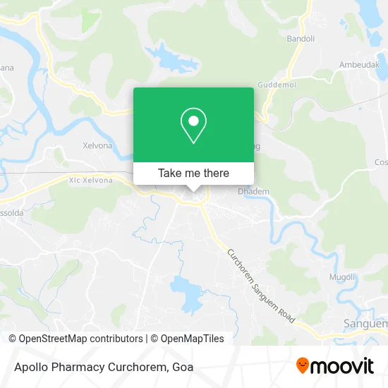 Apollo Pharmacy Curchorem map