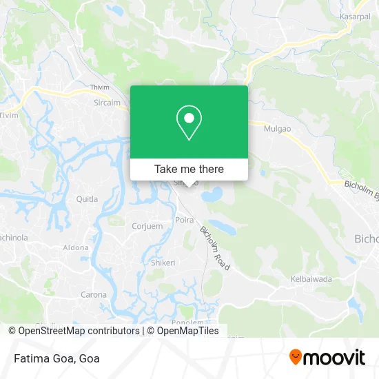 Fatima Goa map