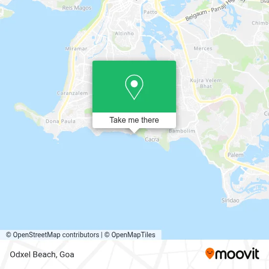 Odxel Beach map