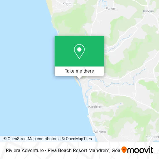 Riviera Adventure - Riva Beach Resort Mandrem map