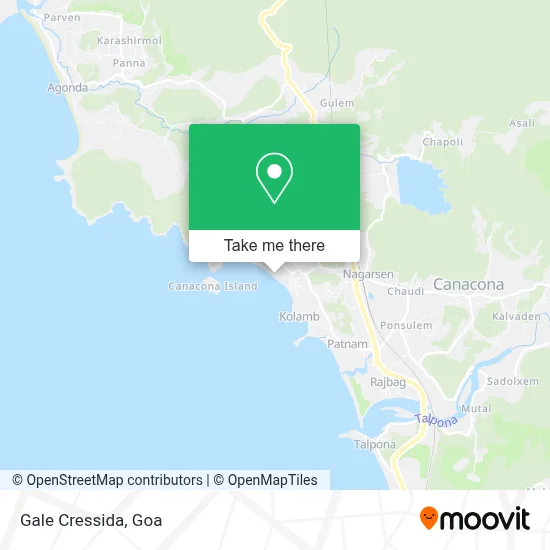 Gale Cressida map