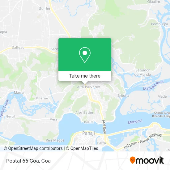 Postal 66 Goa map