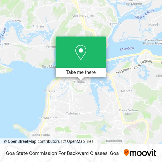 Goa State Commission For Backward Classes map