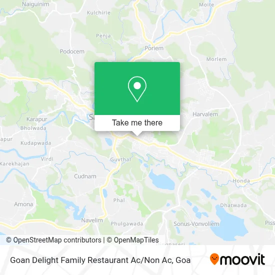 Goan Delight Family Restaurant Ac / Non Ac map