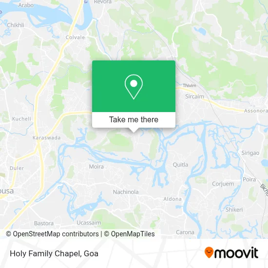 Holy Family Chapel map