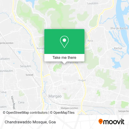 Chandrawaddo Mosque map