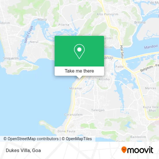 Dukes Villa map
