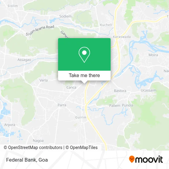 Federal Bank map