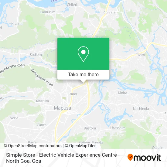Simple Store - Electric Vehicle Experience Centre - North Goa map
