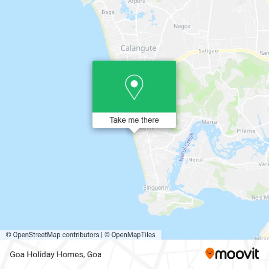 Goa Holiday Homes map