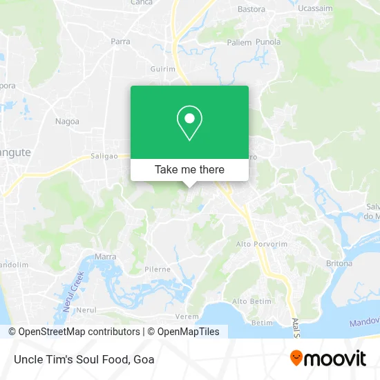 Uncle Tim's Soul Food map