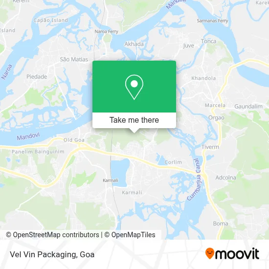 Vel Vin Packaging map