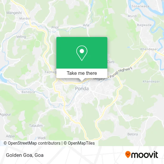 Golden Goa map