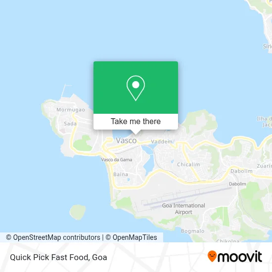 Quick Pick Fast Food map