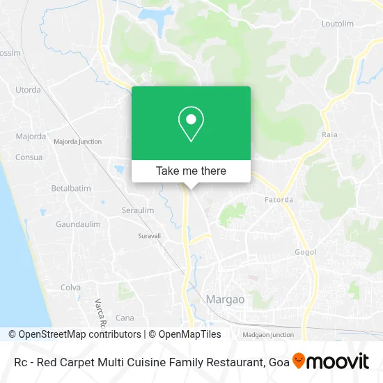 Rc - Red Carpet Multi Cuisine Family Restaurant map