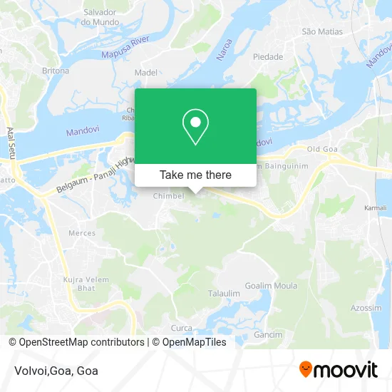 Volvoi,Goa map