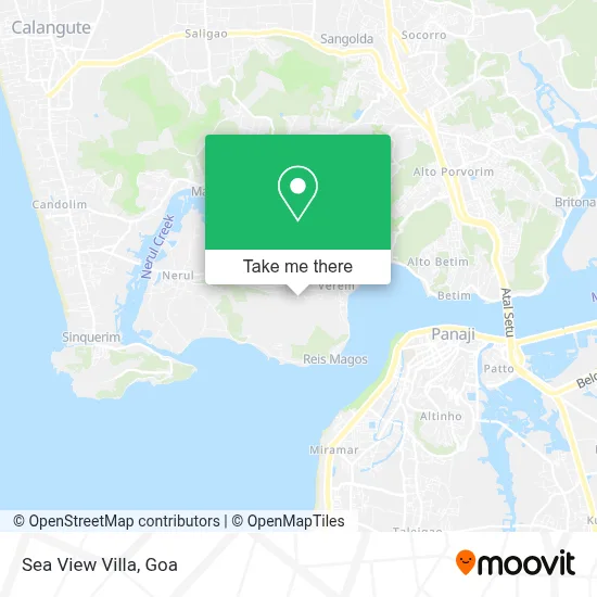 Sea View Villa map
