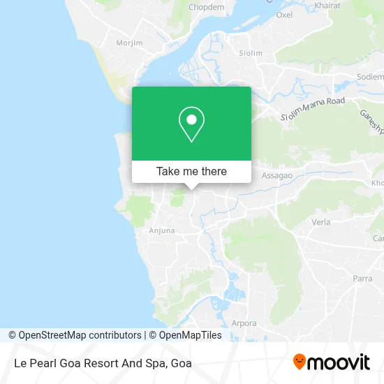 Le Pearl Goa Resort And Spa map