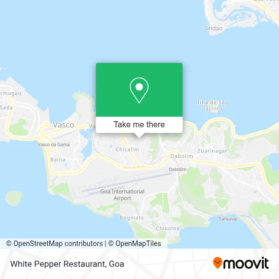 White Pepper Restaurant map