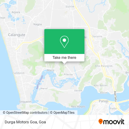 Durga Motors Goa map