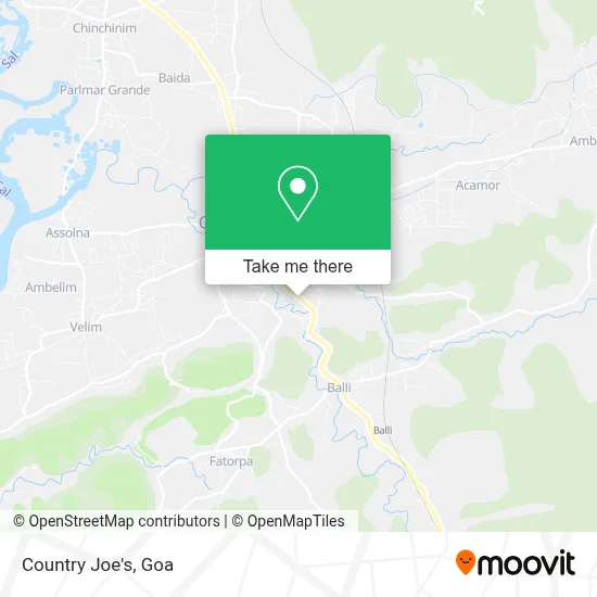 Country Joe's map