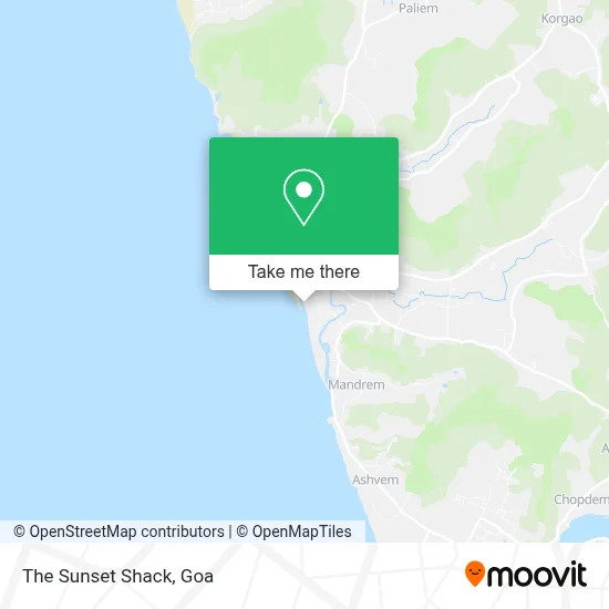 The Sunset Shack map