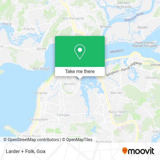 Larder + Folk map