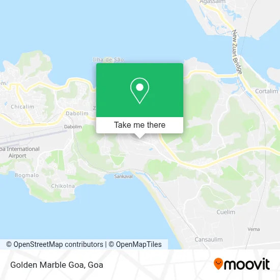 Golden Marble Goa map
