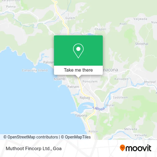 Muthoot Fincorp Ltd. map