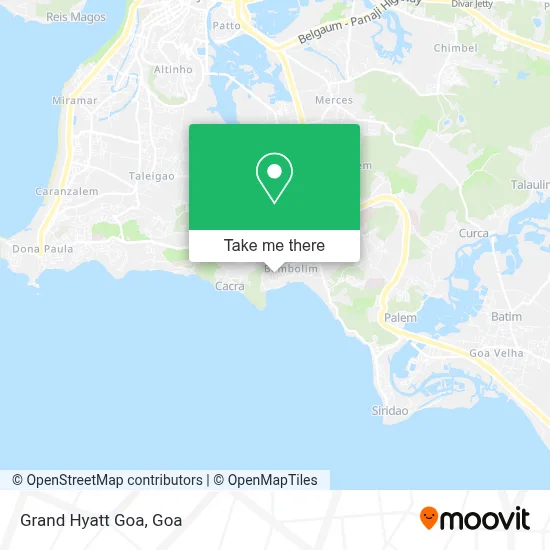 Grand Hyatt Goa map