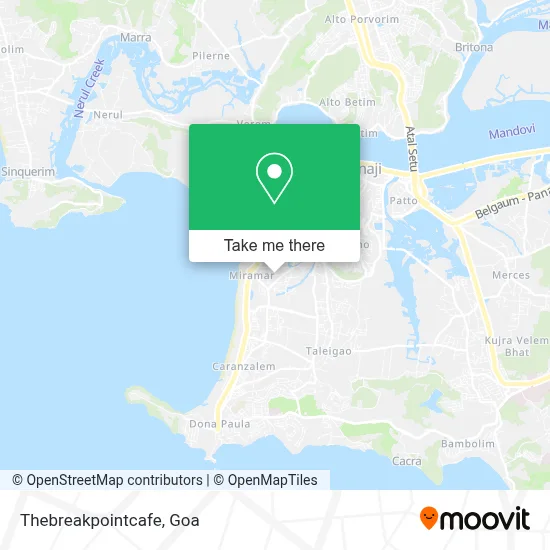 Thebreakpointcafe map