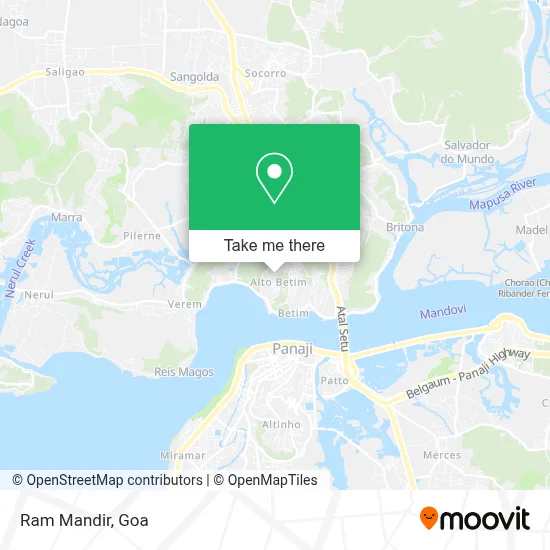 Ram Mandir map