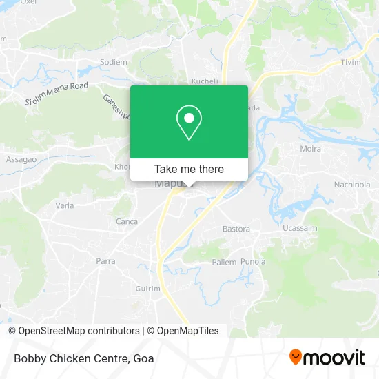 Bobby Chicken Centre map