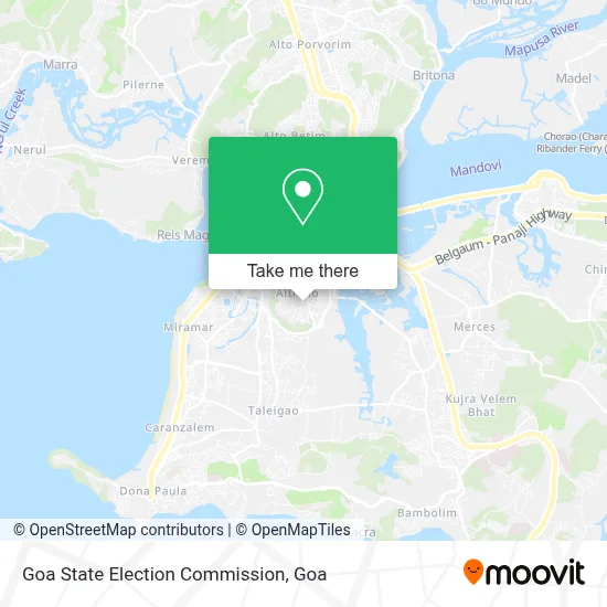 Goa State Election Commission map