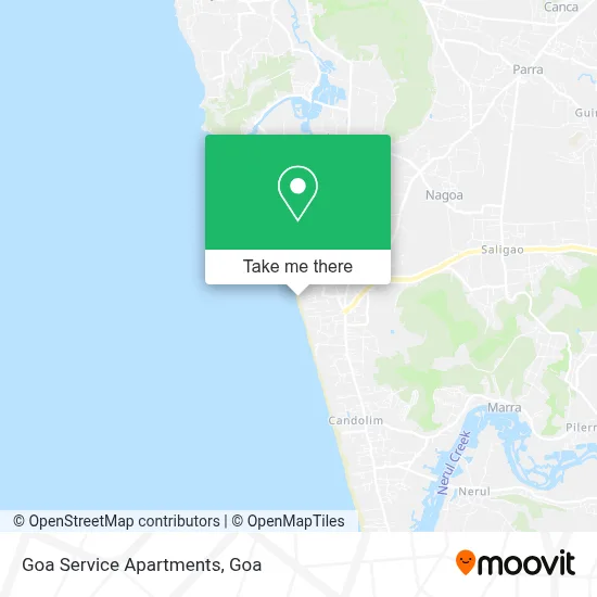 Goa Service Apartments map