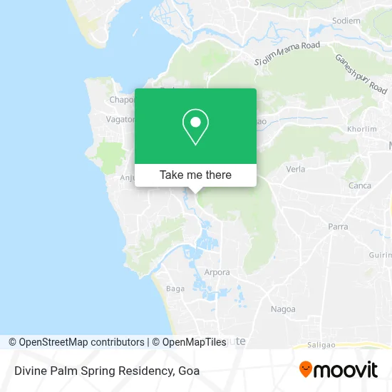 Divine Palm Spring Residency map