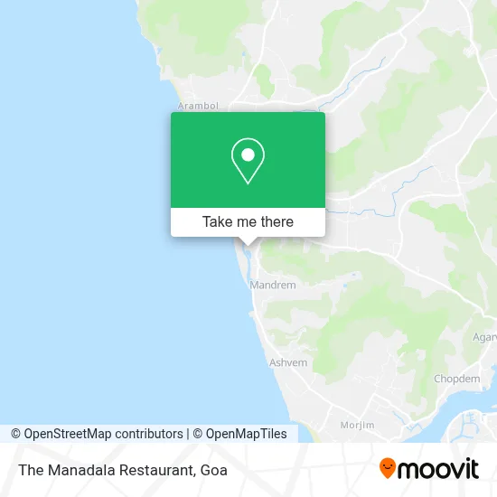 The Manadala Restaurant map