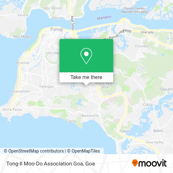 Tong-Il Moo-Do Association Goa map