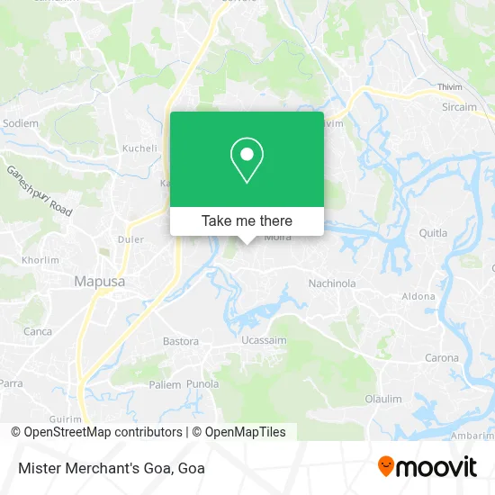 Mister Merchant's Goa map
