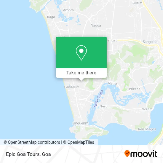 Epic Goa Tours map