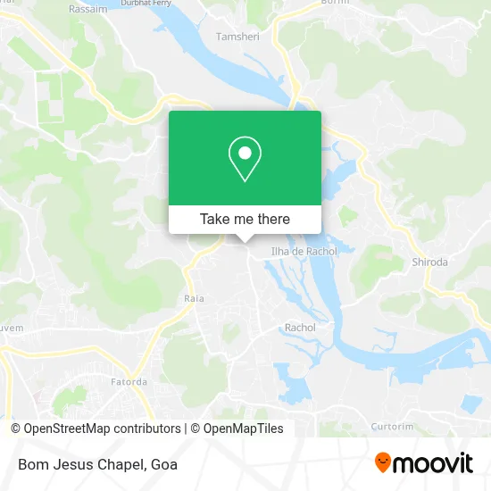 Bom Jesus Chapel map